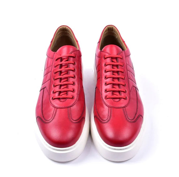 Corrente Calfskin Sneaker - Red