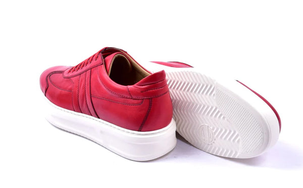 Corrente Calfskin Sneaker - Red