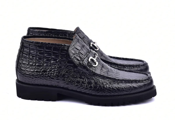 Corrente Hornback Leather Boot - Black