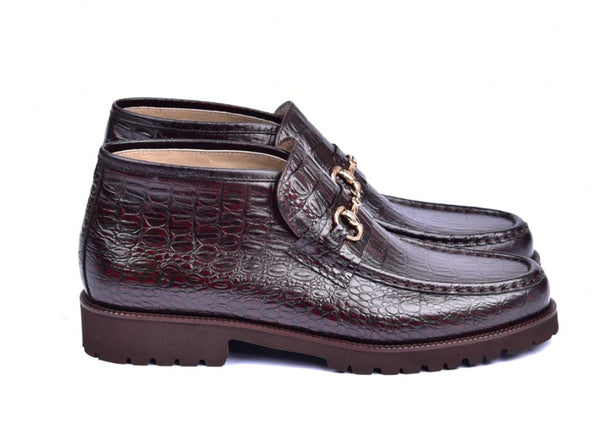 Corrente Hornback Leather Boot - Brown