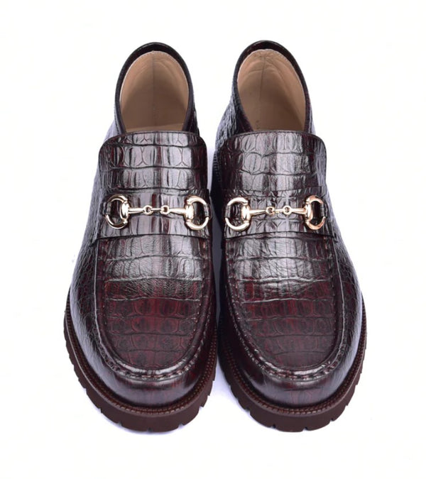 Corrente Hornback Leather Boot - Brown