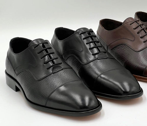 C Collection Leather Oxford - Black
