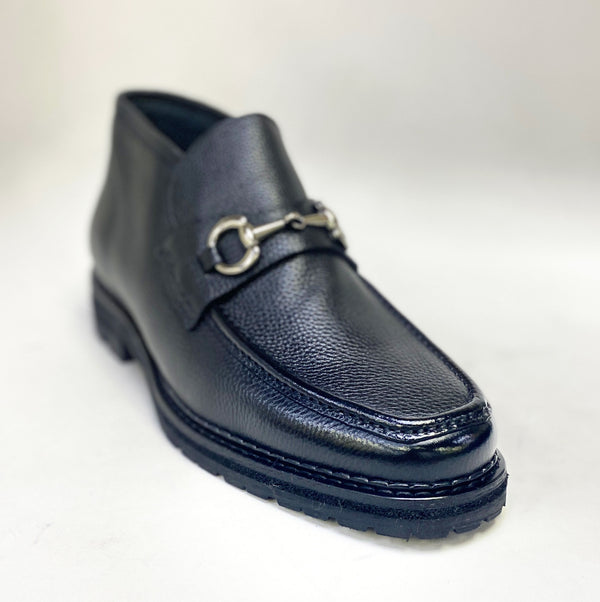 Maurice Leather Ankle Boot - Black