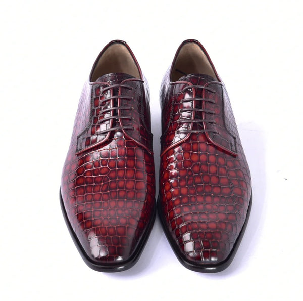 Corrente Crocodile Calfskin Oxford - Tan