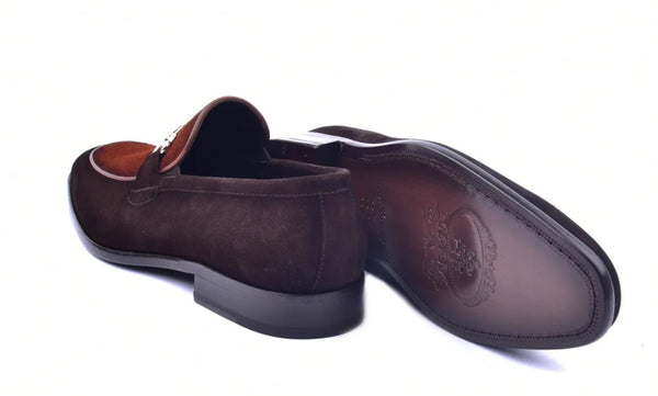 Corrente Printed Suede Loafer - Brown/Tan