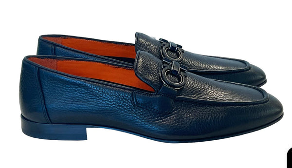 Pelle Pebbled Loafer - Black