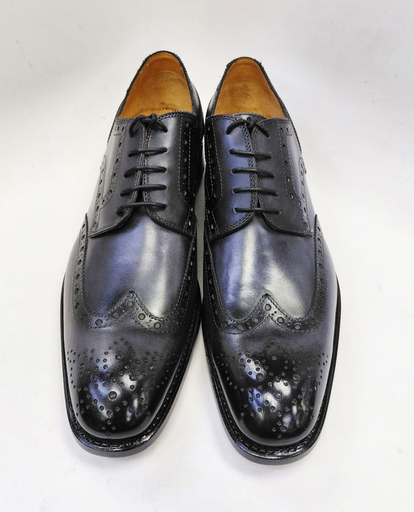Ugo Vasare Calfskin Wingtip Oxford - Dark Grey