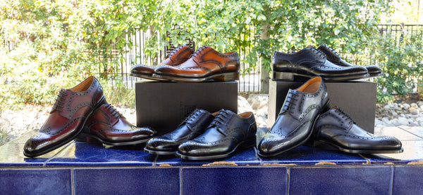 Ugo Vasare Calfskin Wingtip Oxford - Black
