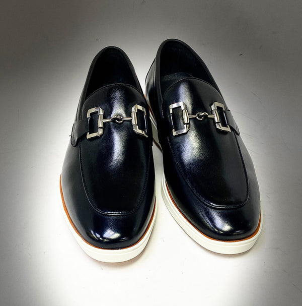 C&E Shoes Leather Loafer - Black