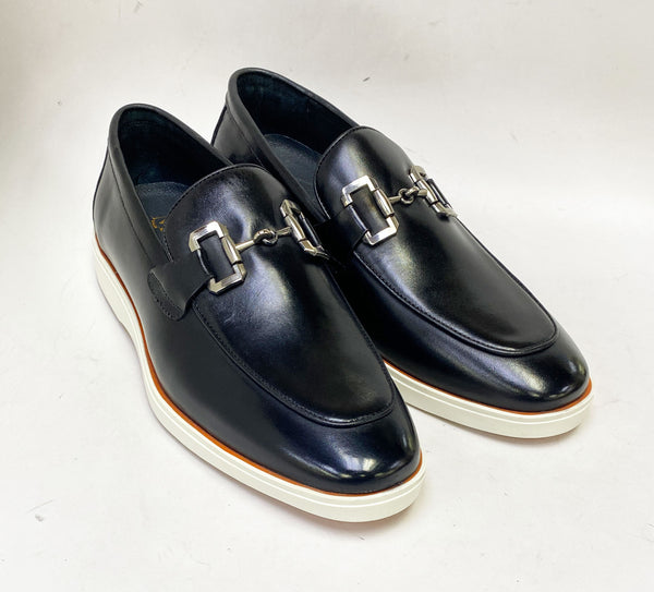 C&E Shoes Leather Loafer - Black