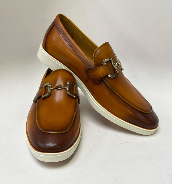 C&E Shoes Leather Loafer - Cognac