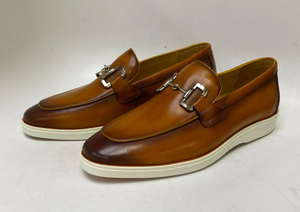C&E Shoes Leather Loafer - Cognac