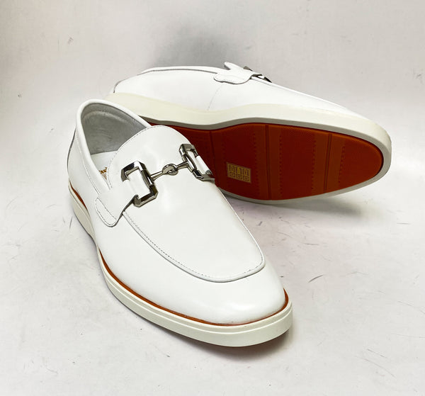 C&E Shoes Maurice Leather Loafer - White