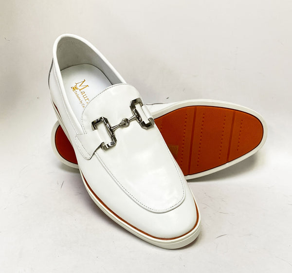 C&E Shoes Maurice Leather Loafer - White