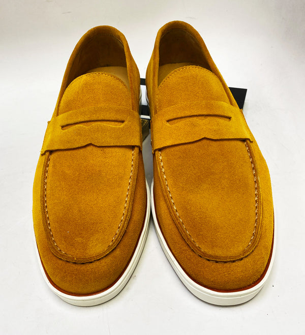 Maurice Suede Penny Loafer - Mustard