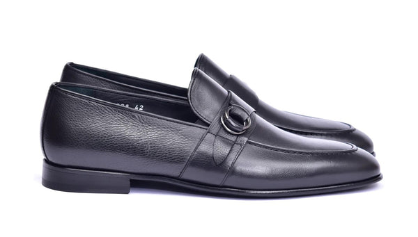 Corrente Leather Loafer - Black