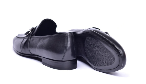 Corrente Leather Loafer - Black