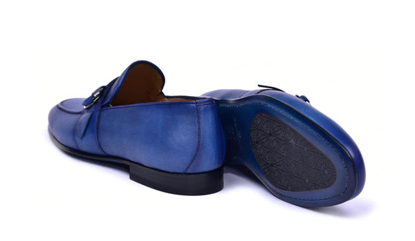 Corrente Leather Loafer - Blue