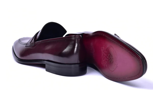 Corrente Buffalo Leather Loafer - Burgundy