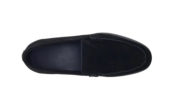 Carrucci Suede Loafer - Black