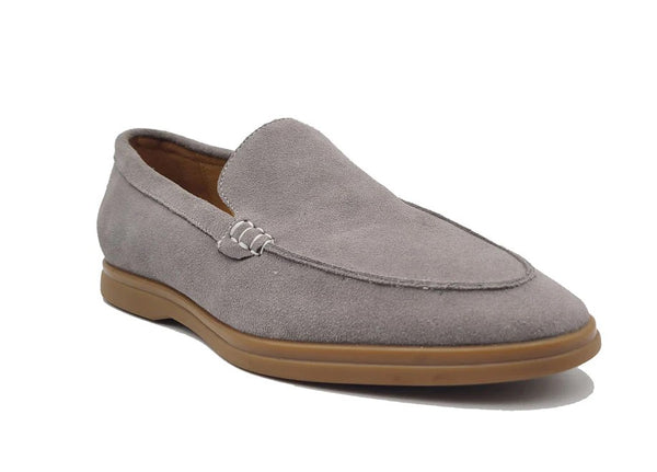 Carrucci Suede Loafer - Grey