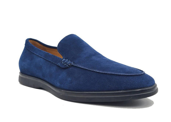Carrucci Suede Loafer - Navy