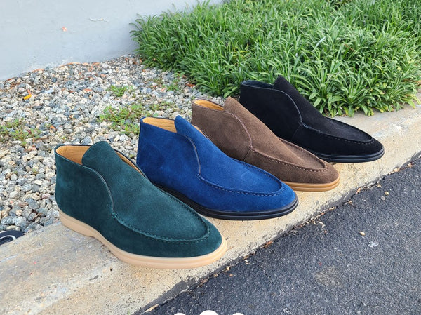Carrucci Suede Loafer - Green