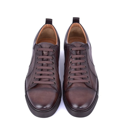 Corrente Calfskin Sneaker - Brown