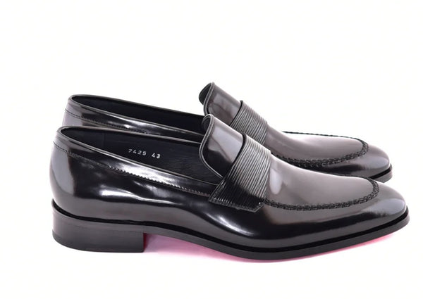 Corrente Leather Loafer - Black