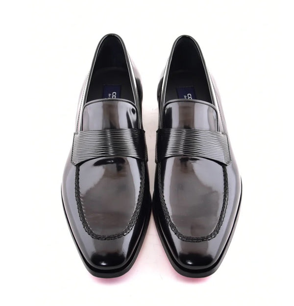 Corrente Leather Loafer - Black