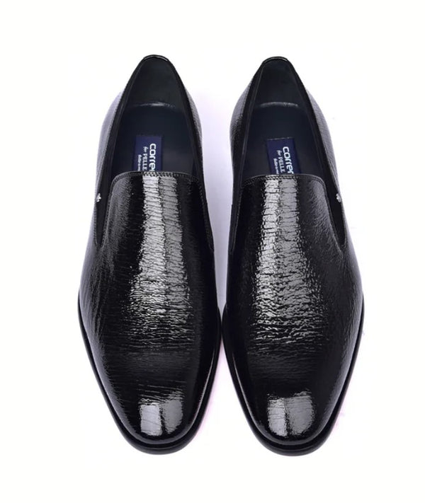 Corrente Leather Slip-On - Black