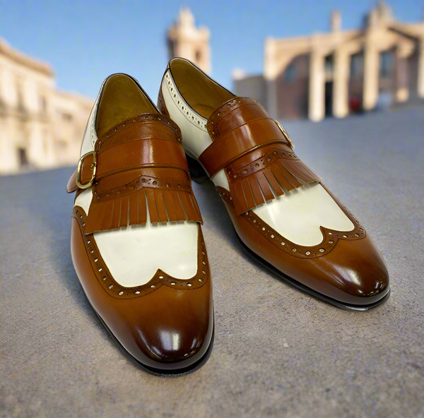 Ugo Vasare Calfskin Loafer - Camel/Cream