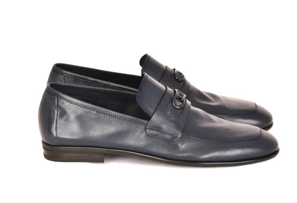 Corrente Leather Loafer - Navy