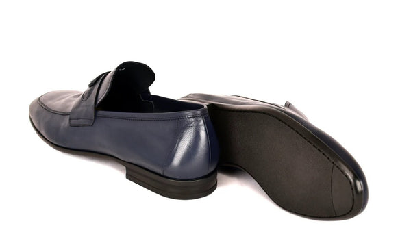 Corrente Leather Loafer - Navy