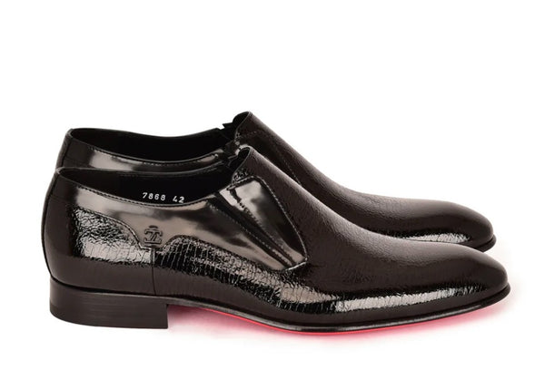 Corrente Leather Slip-On - Black