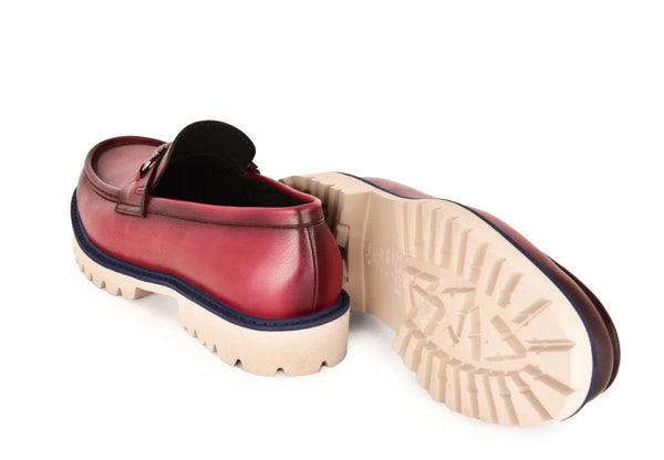 Corrente Leather Loafer - Burgundy