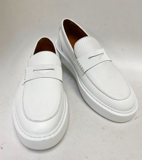 C Collection Leather Loafer - White