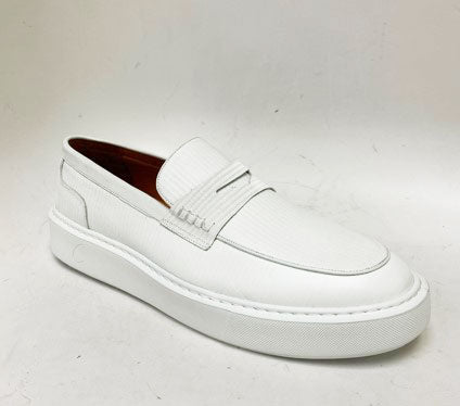 C Collection Leather Loafer - White