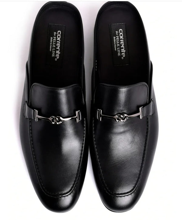 Corrente Leather Mule - Black