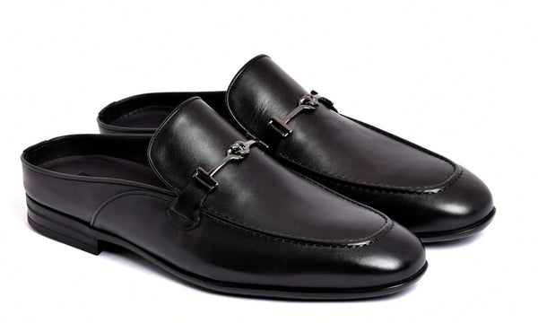 Corrente Leather Mule - Black