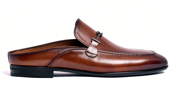 Corrente Leather Mule - Tan