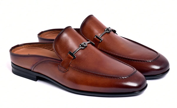 Corrente Leather Mule - Tan