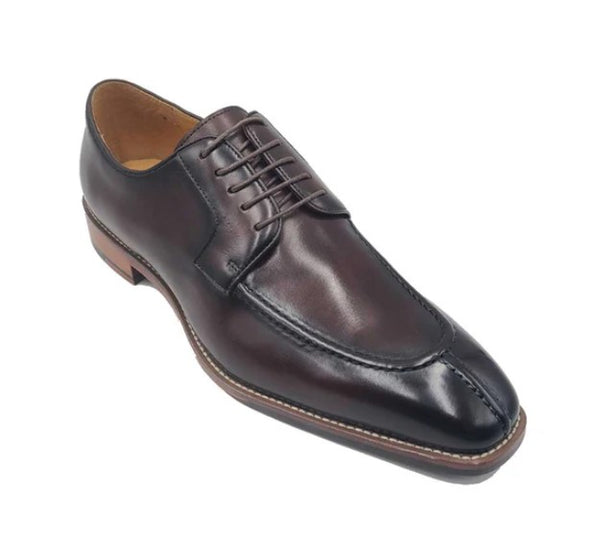Carrucci Calfskin Split Toe Shoe - Chestnut