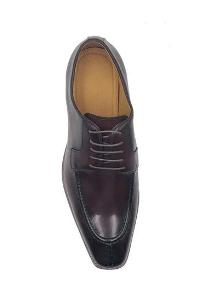 Carrucci Calfskin Split Toe Shoe - Chestnut