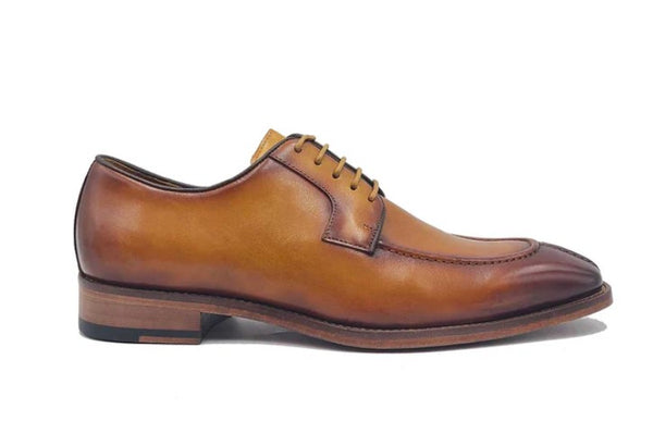 Carrucci Calfskin Split Toe Shoe - Cognac