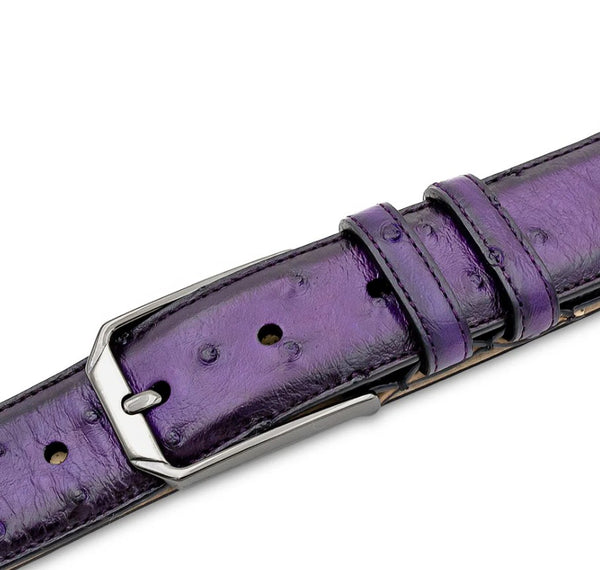 Mezlan Ostrich Belt - Purple