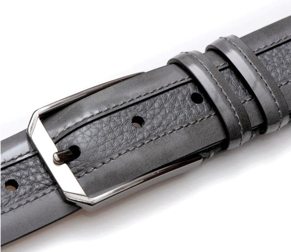 Mezlan Deerskin Cordovan Belt - Grey