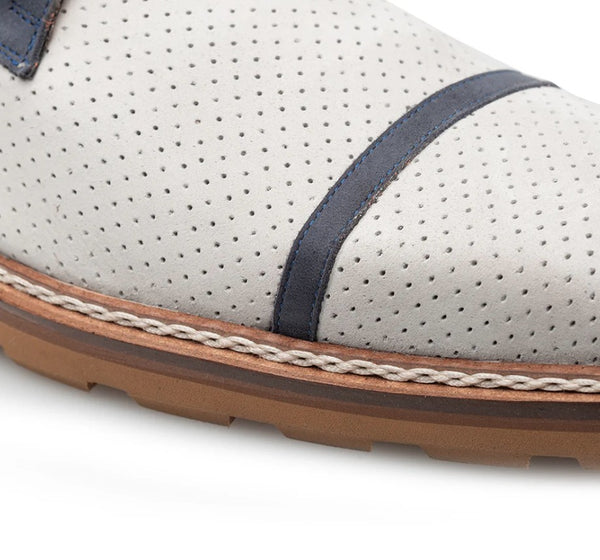 Mezlan Alari Monkstrap - Grey/Blue