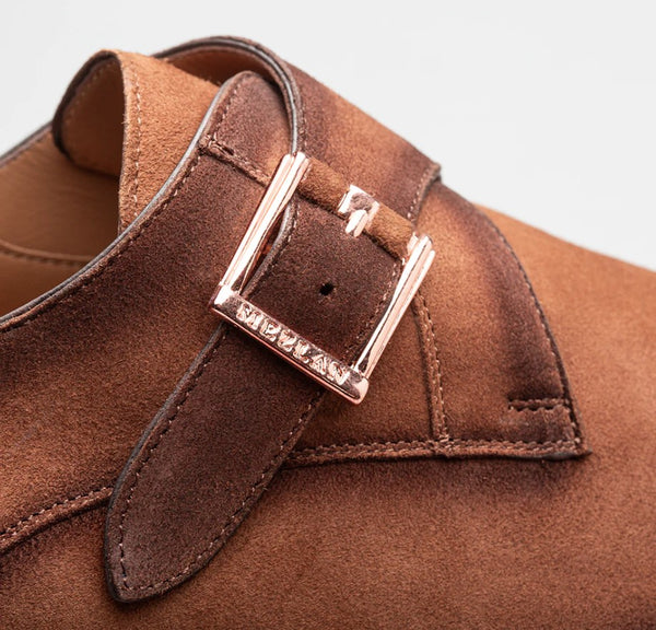 Mezlan Albini Suede Monkstrap - Sport