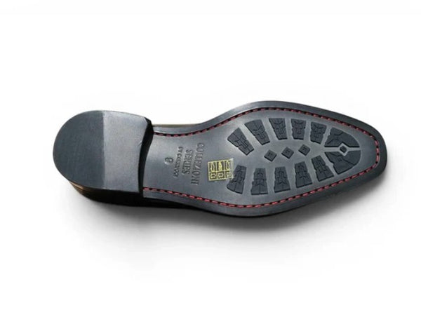 Carrucci Alex Two Tone Wingtip Oxford Black/White